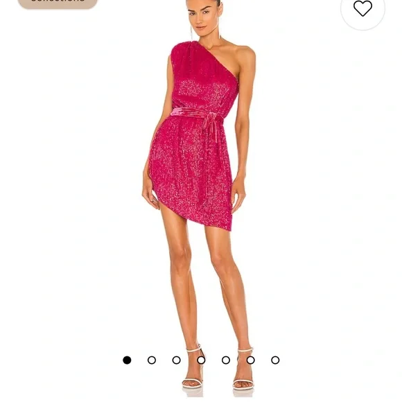 Retrofete | Dresses | Retrofete Pink Sequin Dress | Poshmark